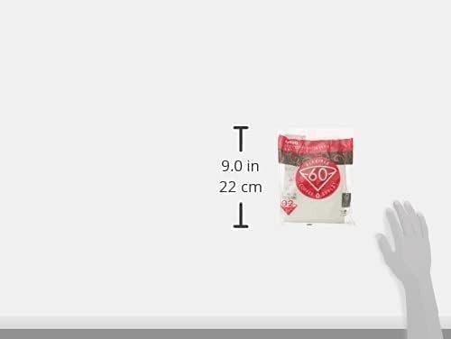 Hario Filtro De Papel para Coador de Café Branco V60 Tamanho 02 Pacote Com 100 Unidades Original Japão
