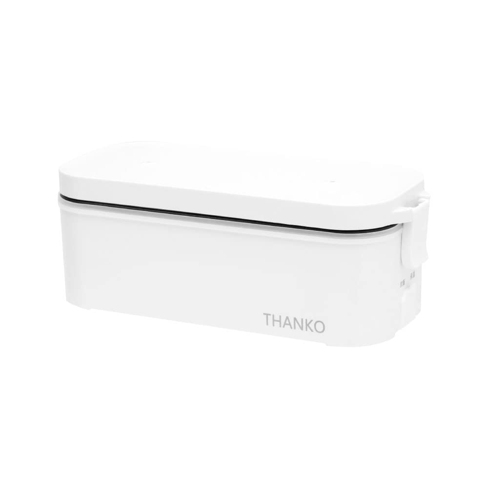 THANKO TKLUN21W Cooking Rice Cooker for Car Overnight Cooking, 12 V Bento Box, Rice Cooker, Cigarette Lighter Socket Power Supply