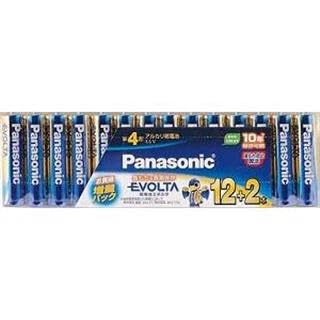 Panasonic LR03EJSP/14S EVOLTA AAA Alkaline Batteries, 12 + 2 Pack
