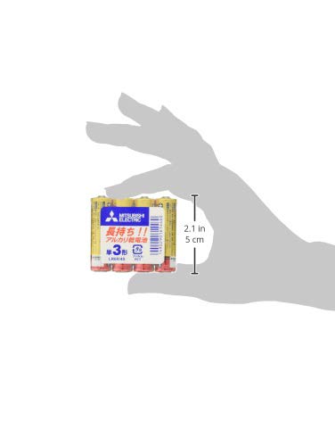 Mitsubishi ELECTRIC LR6R4S AA Alkaline Batteries 4-Pack