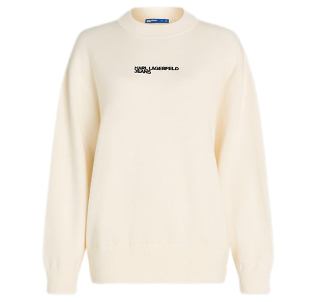 KARL LAGERFELD JEANS, para Mujer, Suéter Holgado con Logo, Impoluto, Talla Mediana