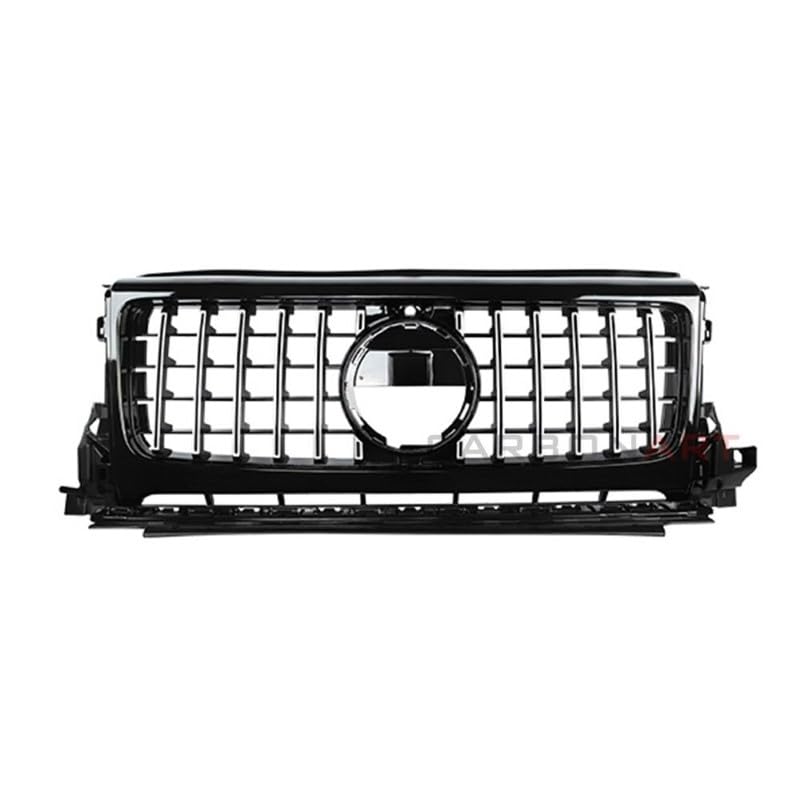 Car Craft Front Bumper Grill Compatible With Mercedes G Class W463 2019-2023 G Wagon G500 G550 G63 G65 G55 Front Bumper Grill W464 Grill Gtr Silver