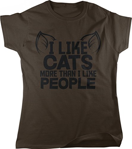 NOFO Clothing Co I Like Cats More Than I Like People, Cat Lover Women's T-Shirt