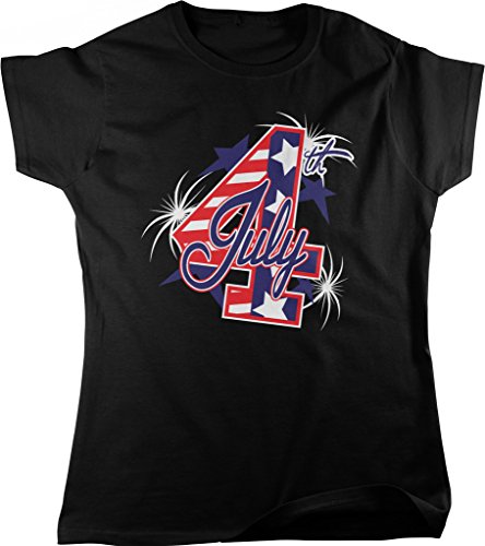NOFO Clothing Co July 4th, Independence Day, 4th of July, USA, Fireworks Women's T-Shirt
