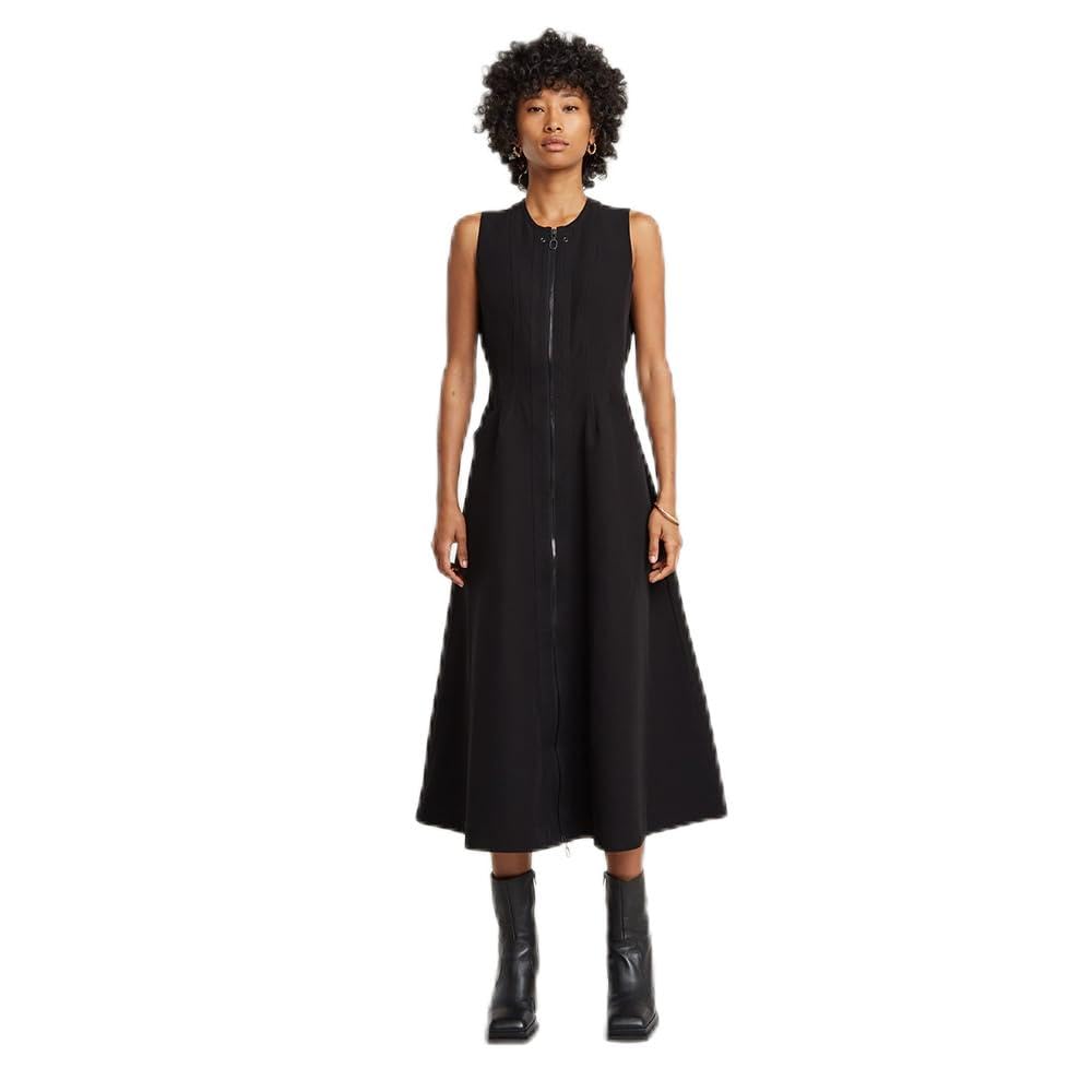 G-STAR RAW Corset Flare Kleid Sleeveless Vestido, Negro Dk Black D23605-9285-6484, M Mujeres