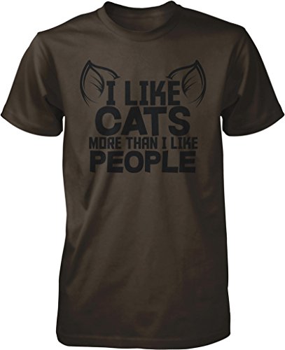 NOFO Clothing Co I Like Cats More Than I Like People, Cat Lover Men's T-Shirt