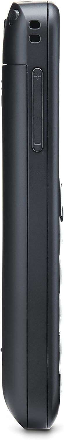 Panasonic KX-TU110 łatwy w użyciu telefon komórkowy (połączenia priorytetowe, jasny, kolorowy wyświetlacz TFT LCD, duże przyciski, dioda LED), czarny