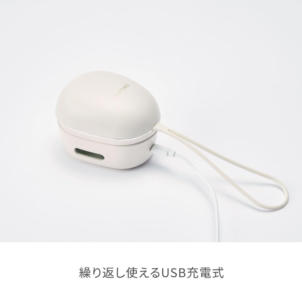 FESTINO SMHB-045 EMS Head Spa, Mini (SMHB-045), Waterproof, Lightweight, USB Rechargeable, Electric, Scalp, Gift (White)