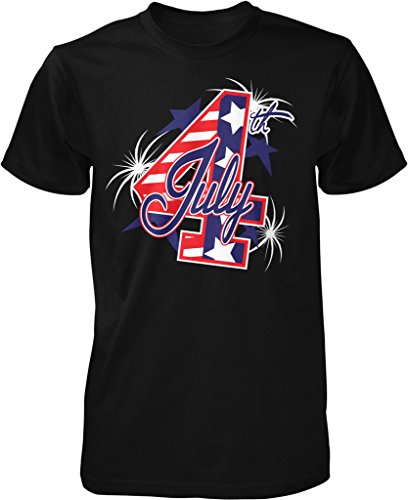 NOFO Clothing Co July 4th, Independence Day, 4th of July, USA, Fireworks Men's T-Shirt