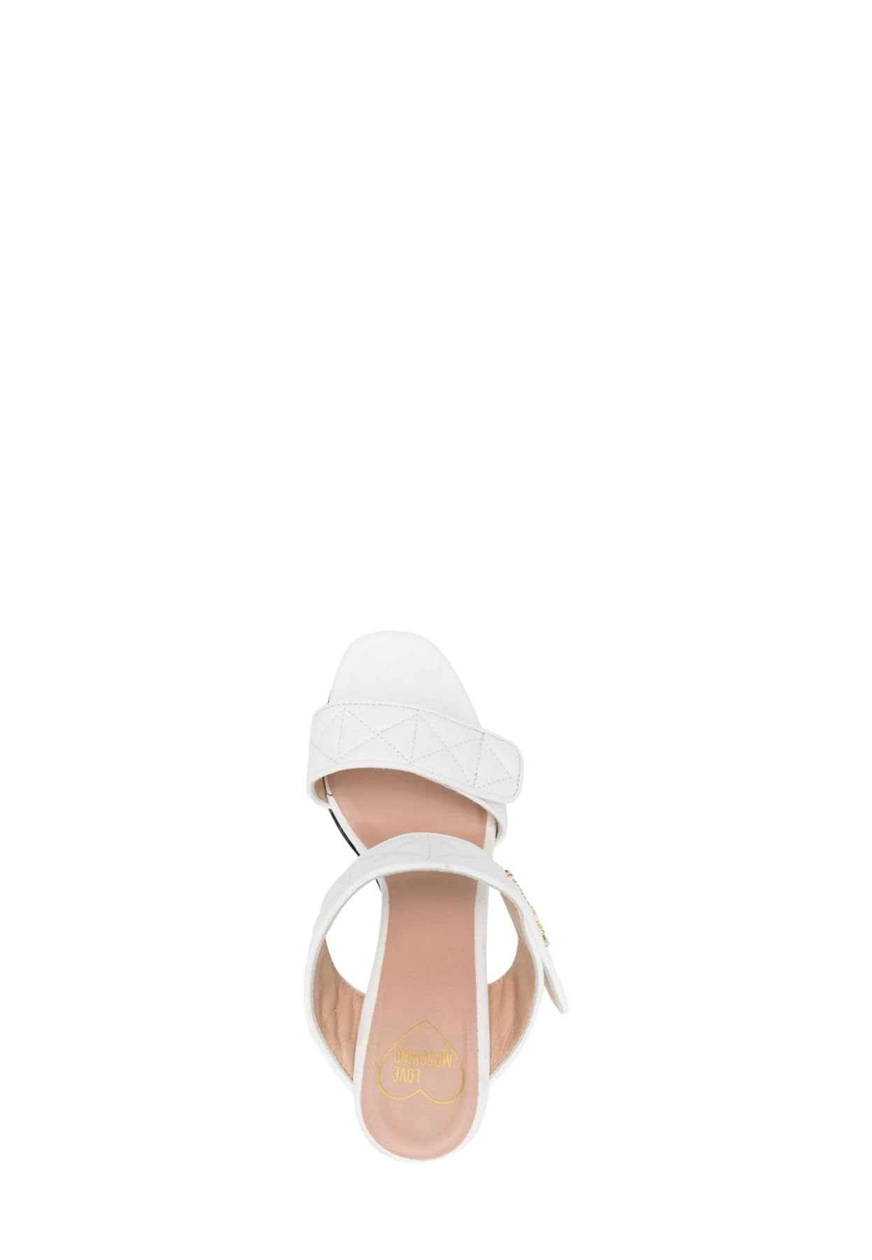 Love Moschino ja2835ag0i, Zapatos de Tacón Mujer, Blanco, 39 EU