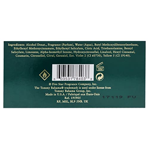 Tommy Bahama Martinique Men Eau de Cologne, 3.4 Fl Oz