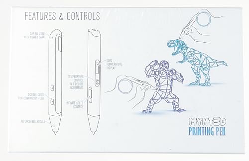MYNT3D Professional Printing 3D Pen with OLED Display