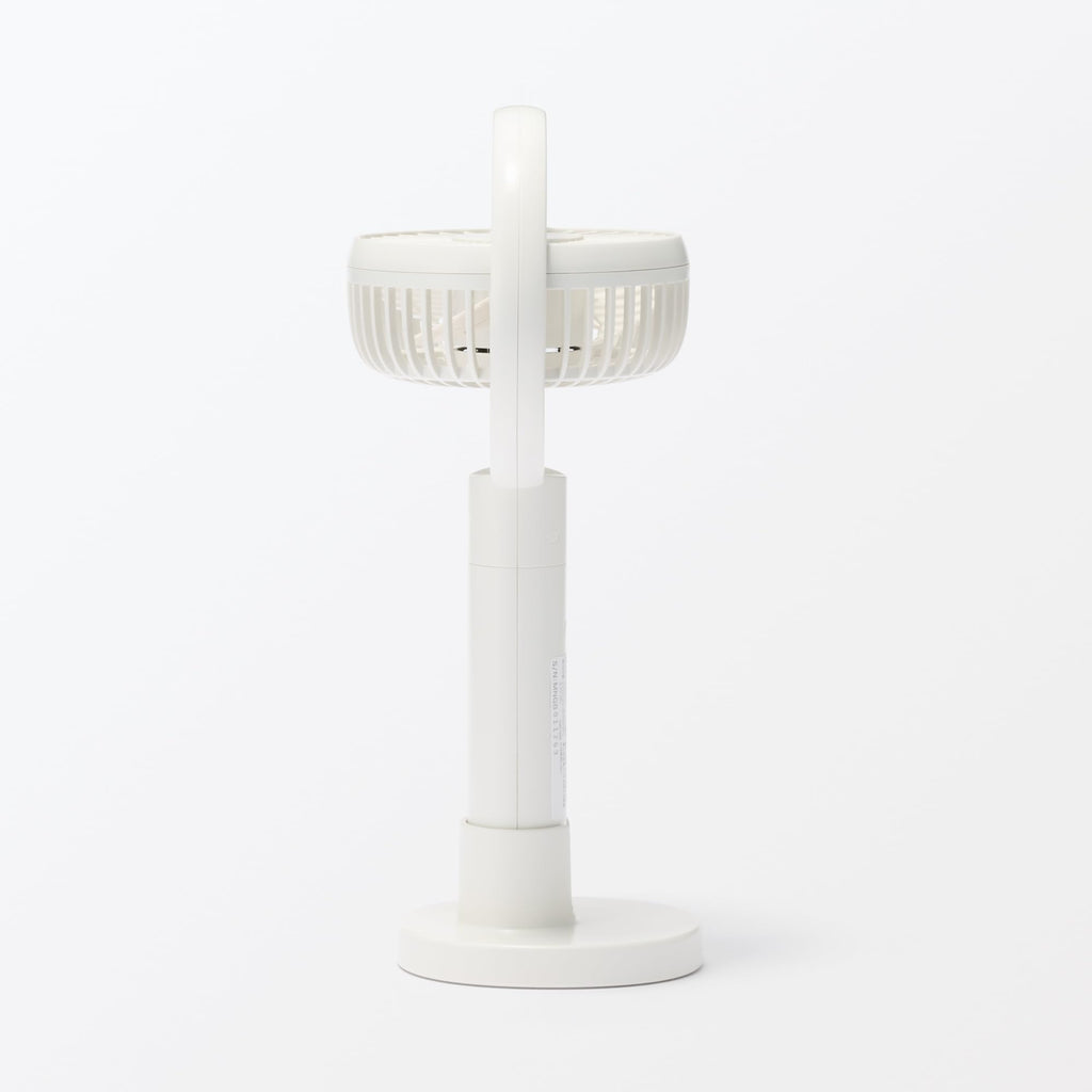 無印良品 MUJI 83926007 Adjustable Angle Rechargeable Handy Fan, White/MJ-MH4-WH