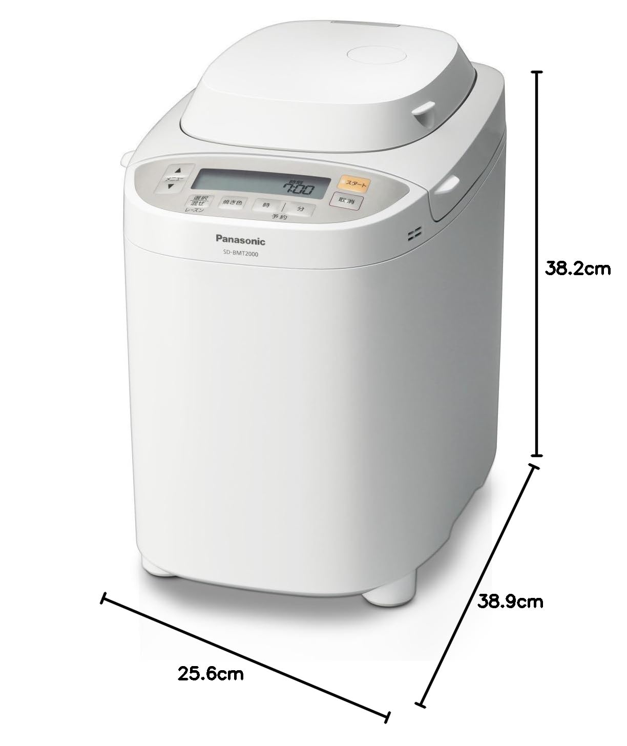 Panasonic home bakery 2 loaf type white SD-BMT2000-W(Japan Import-No Warranty)