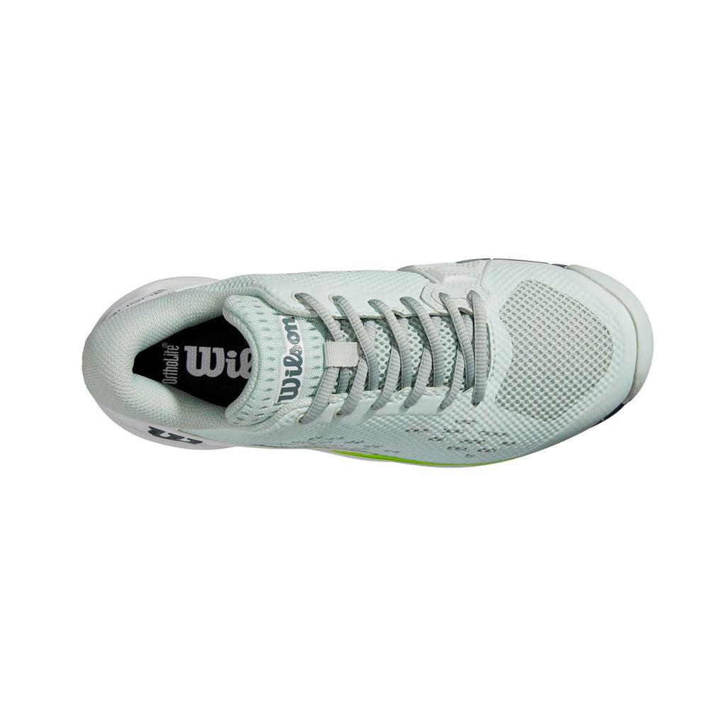 Wilson Rush Pro Ace, Tennis Shoe Mujer, Opal Blue/White/Jasmine Green, 40 EU