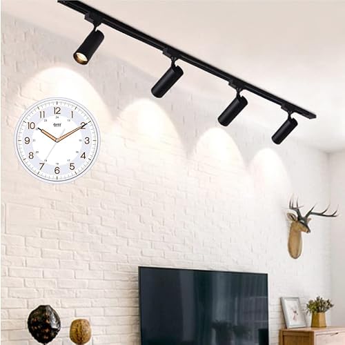 Ajanta 12 Inches Silent Sweep Radium Analog Wall Clock - Night Glow, White Dial - 30x30 cm (P. White)