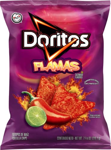 Doritos Tortilla Chips, Flamas, 7.625 oz