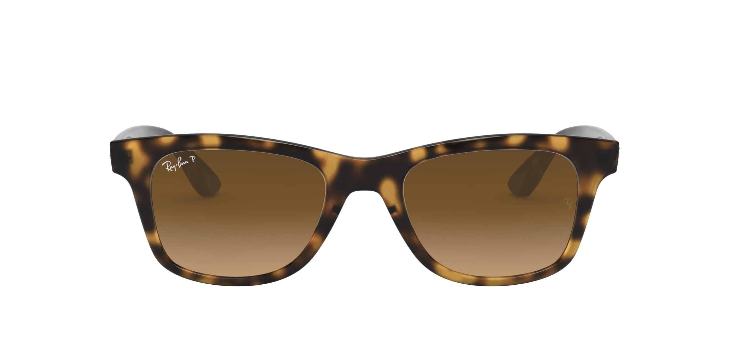 Ray-Ban RB4640 Square Sunglasses, Light Havana/Polarized Brown Gradient, 50 mm
