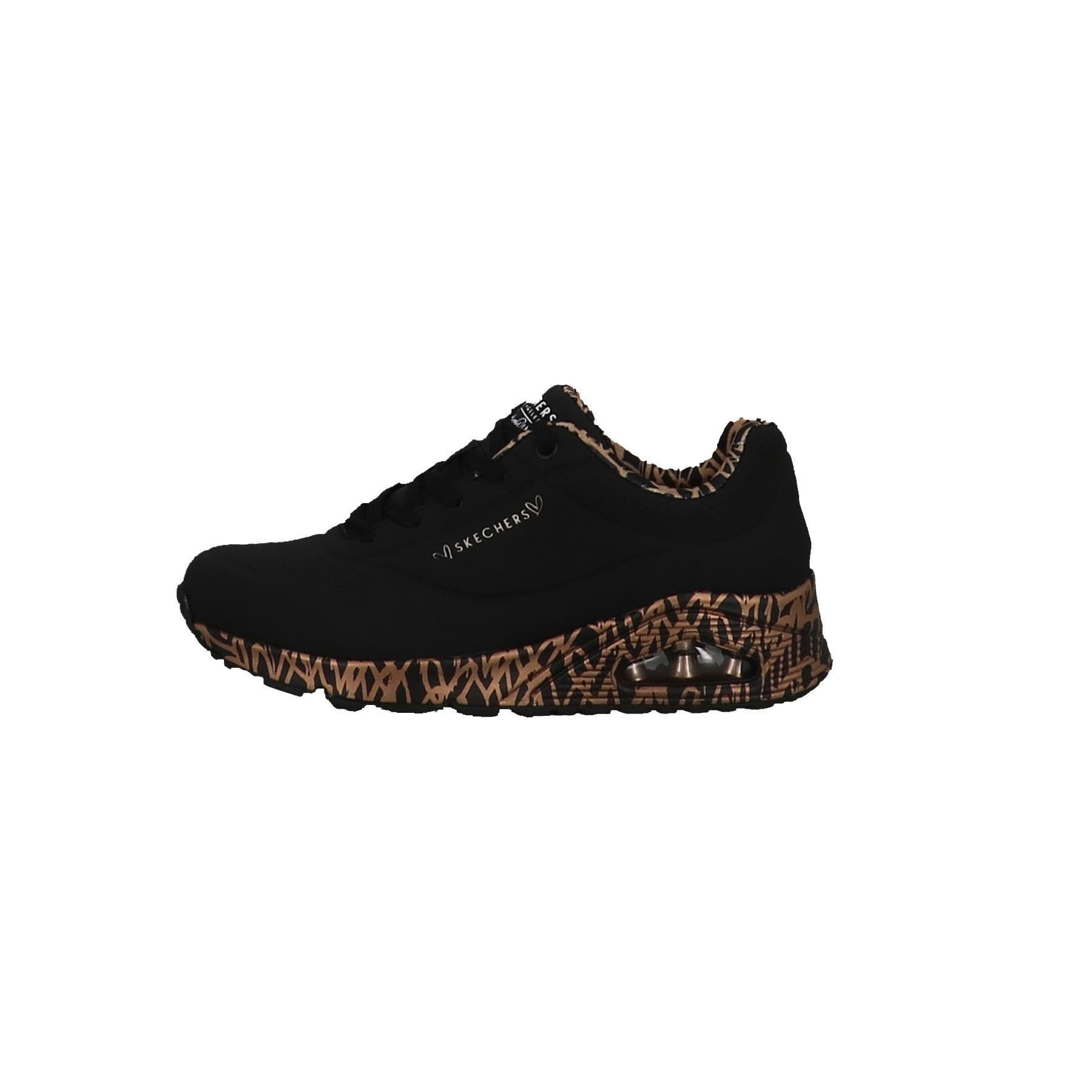 Skechers Uno Loving Love, Zapatillas Mujer, Negro 01, 38.5 EU