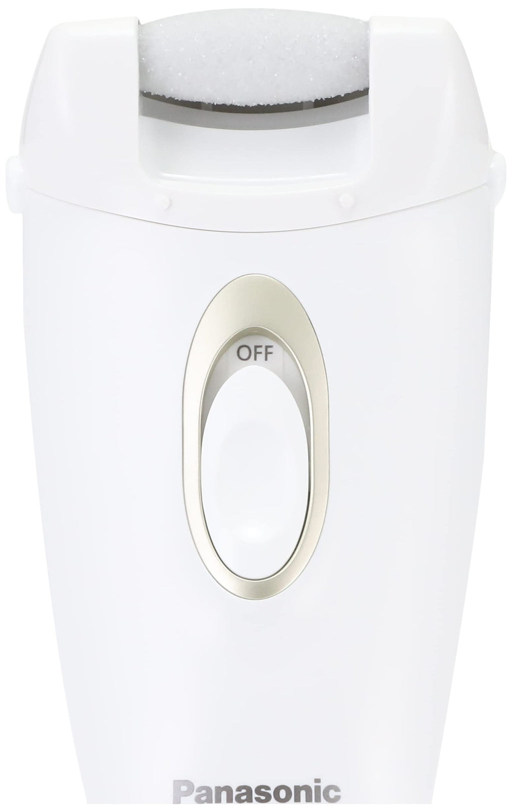 Panasonic ES-WE22-N Electric Exfoliating Remover for Heels and Soles, Gold Tone