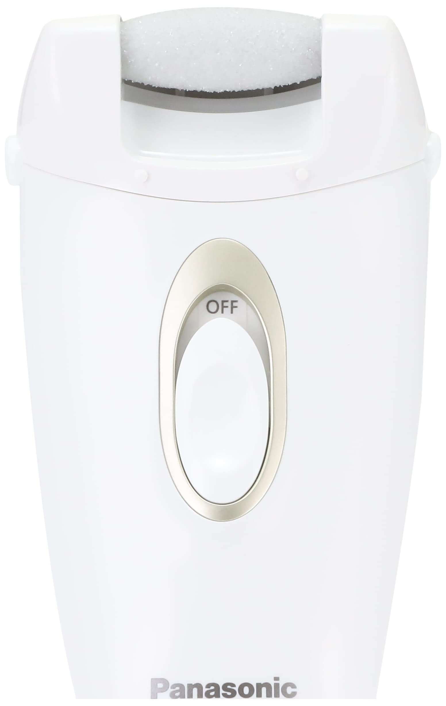 Panasonic ES-WE22-N Electric Exfoliating Remover for Heels and Soles, Gold Tone