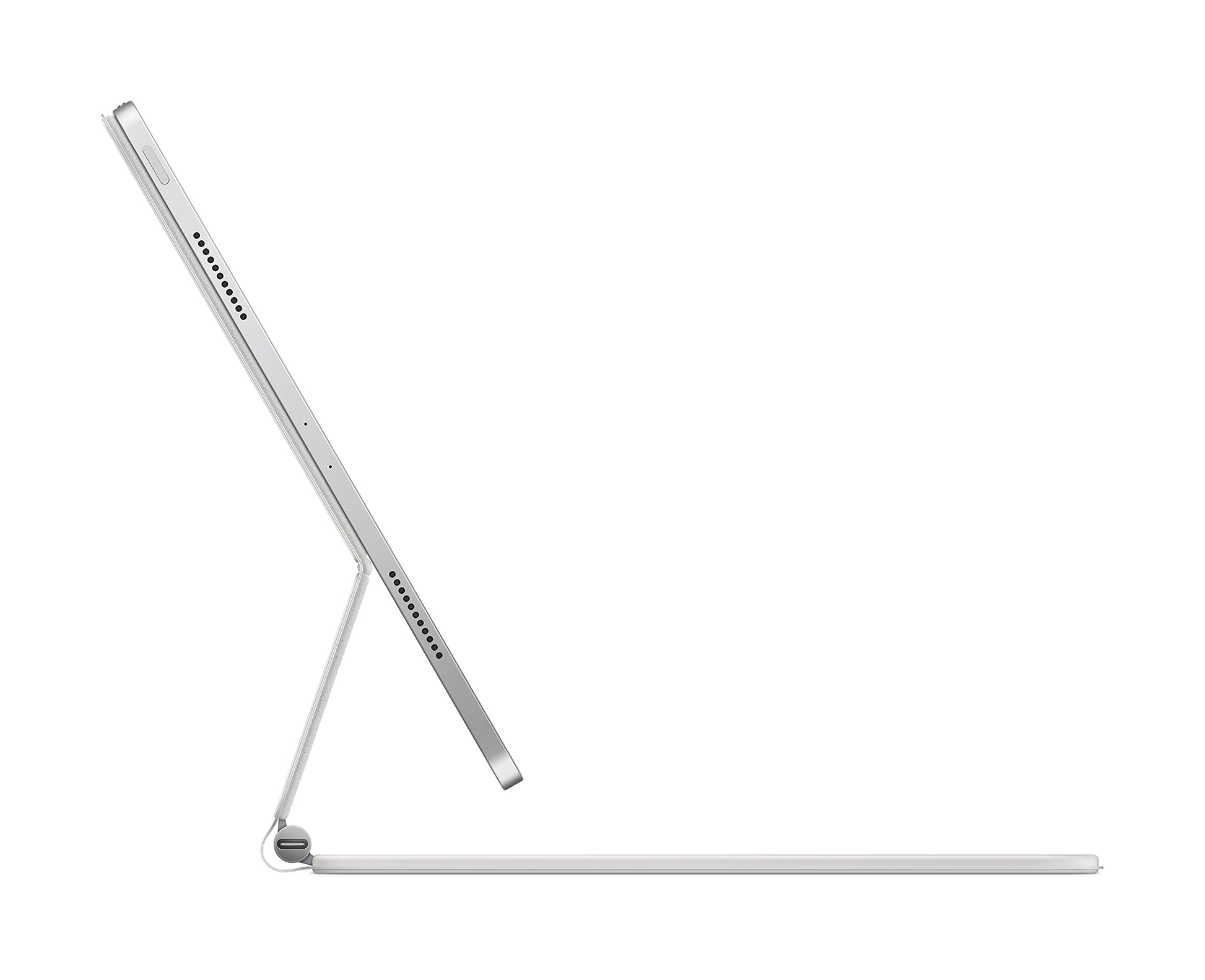 Apple Magic Keyboard: iPad Keyboard and case for iPad Pro 12.9 inch (3rd, 4th, 5th and 6th gen) and iPad Air (M2), Great Typing Experience, Built-in trackpad, Danish - White