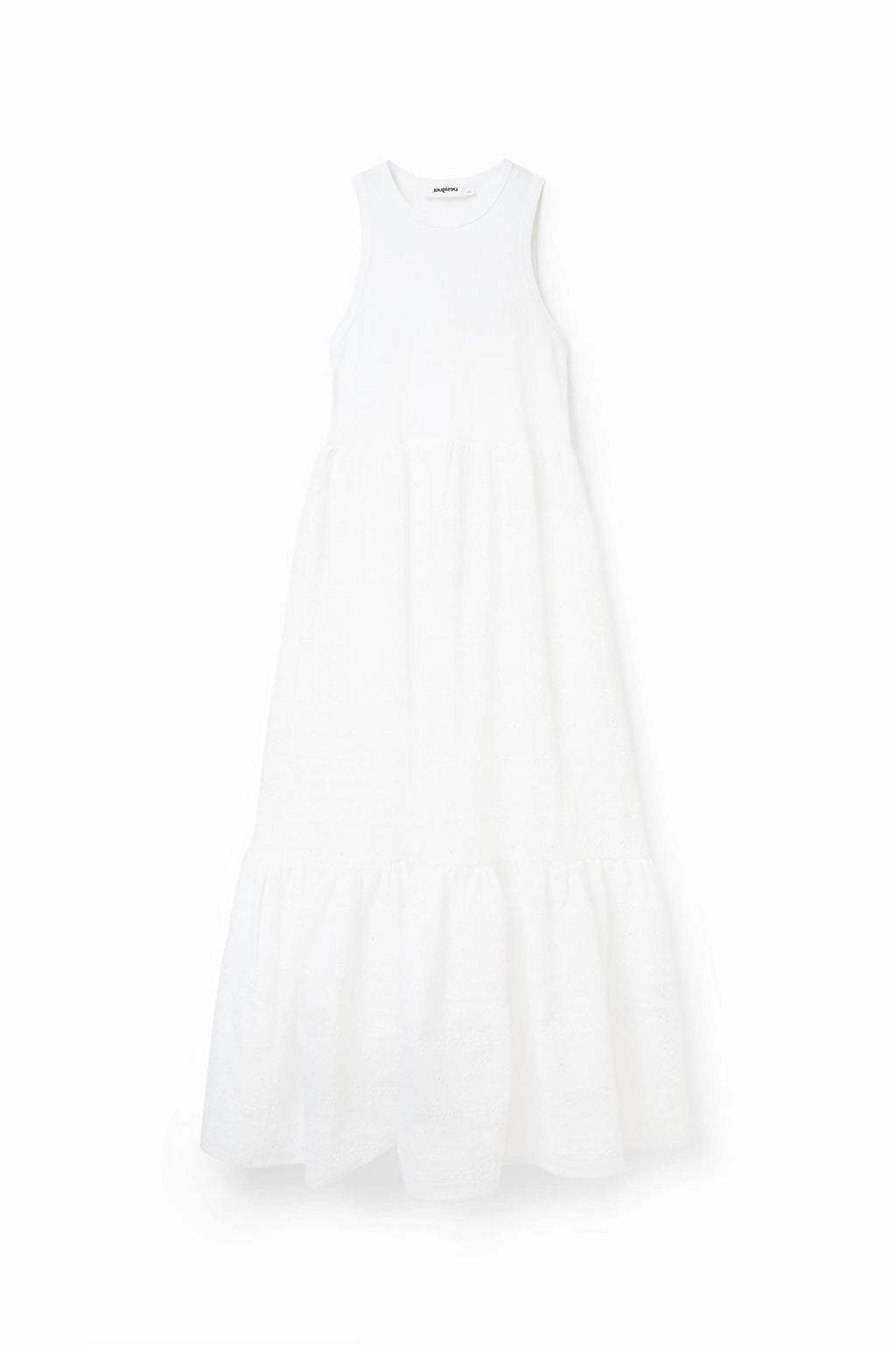 Desigual Vest_Lourdes 1000 Vestido, Blanco, L para Mujer