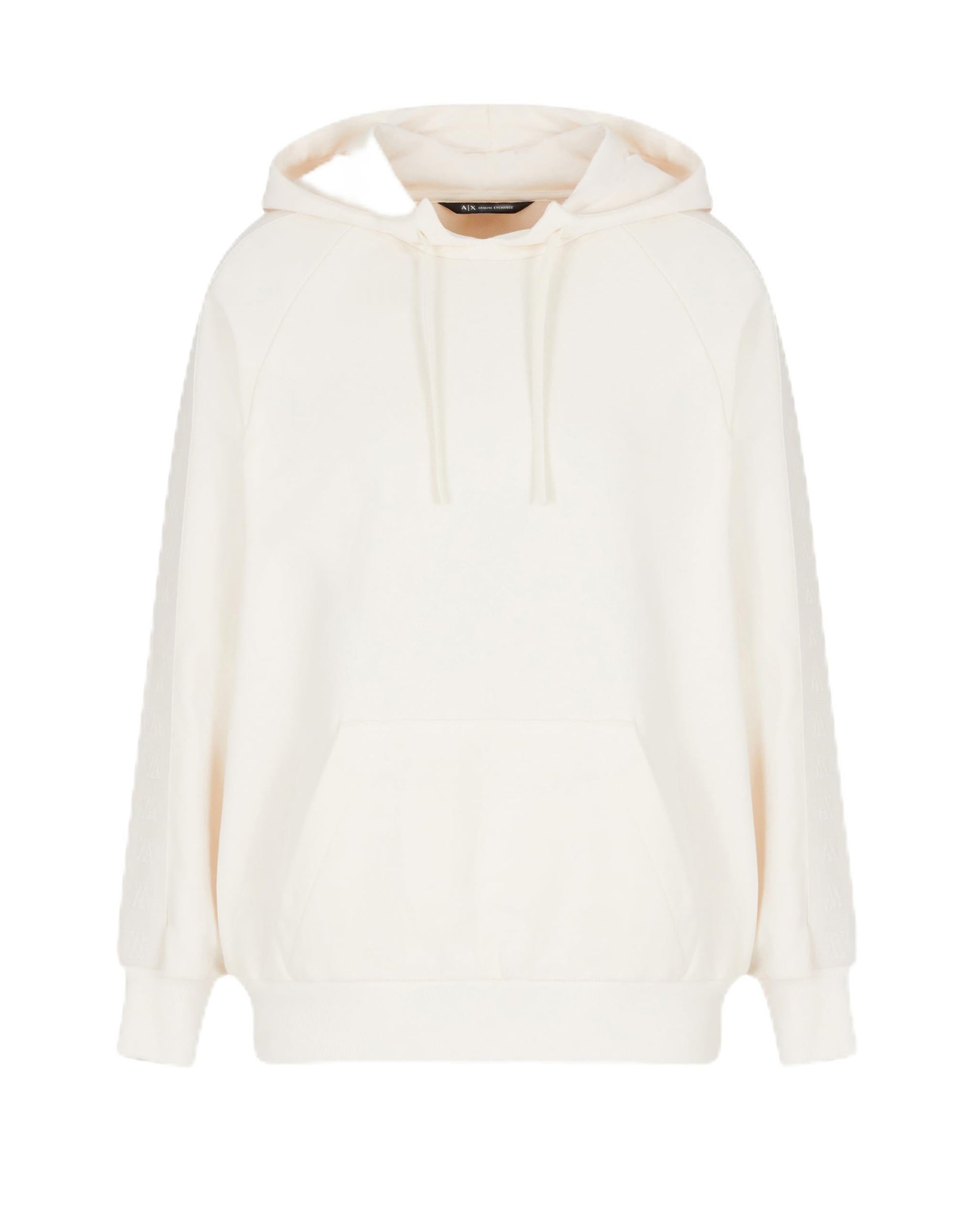 Armani Exchange Arte Sella, Monogram Tape Detail Sudadera con Capucha, ISO, S para Mujer