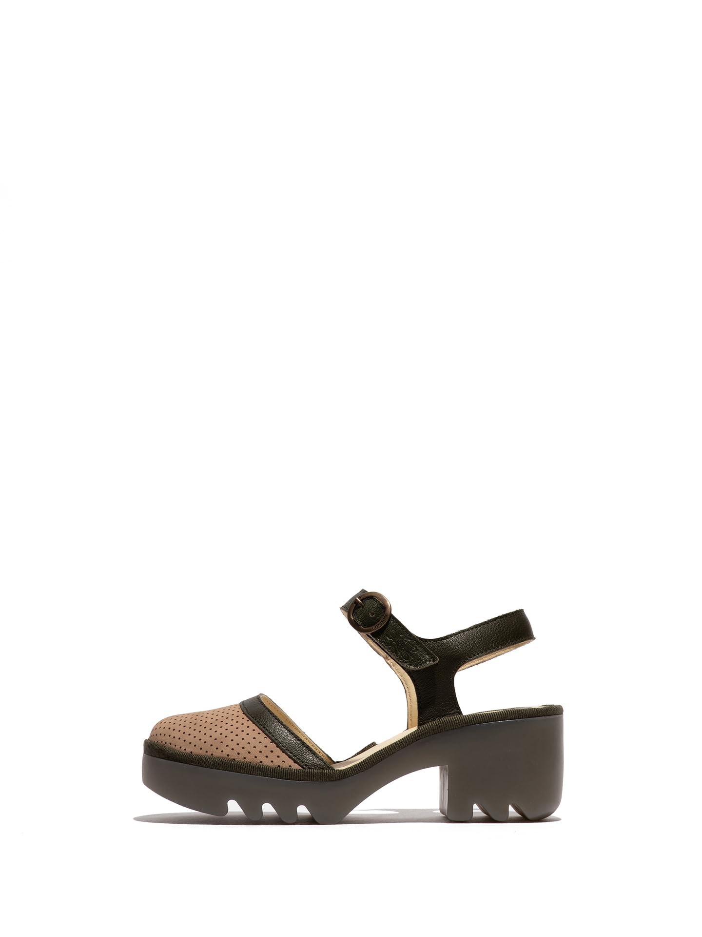 Fly London TEYO583FLY, Sandalias Mujer, Taupe/Khaki, 38 EU