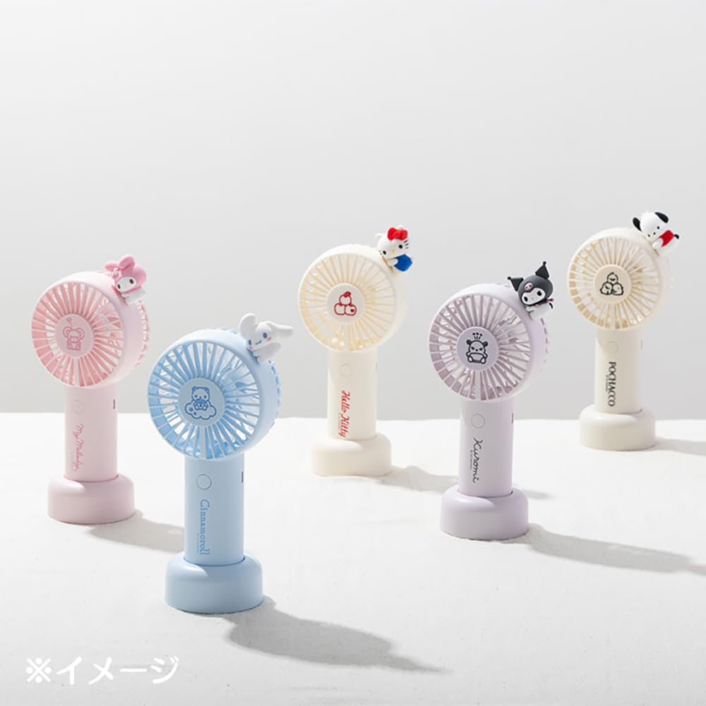 Sanrio 212199 2-Way Fan Pochacco Pochacco 7.1 x 3.9 x 1.6 inches (18 x 10 x 4 cm), Character