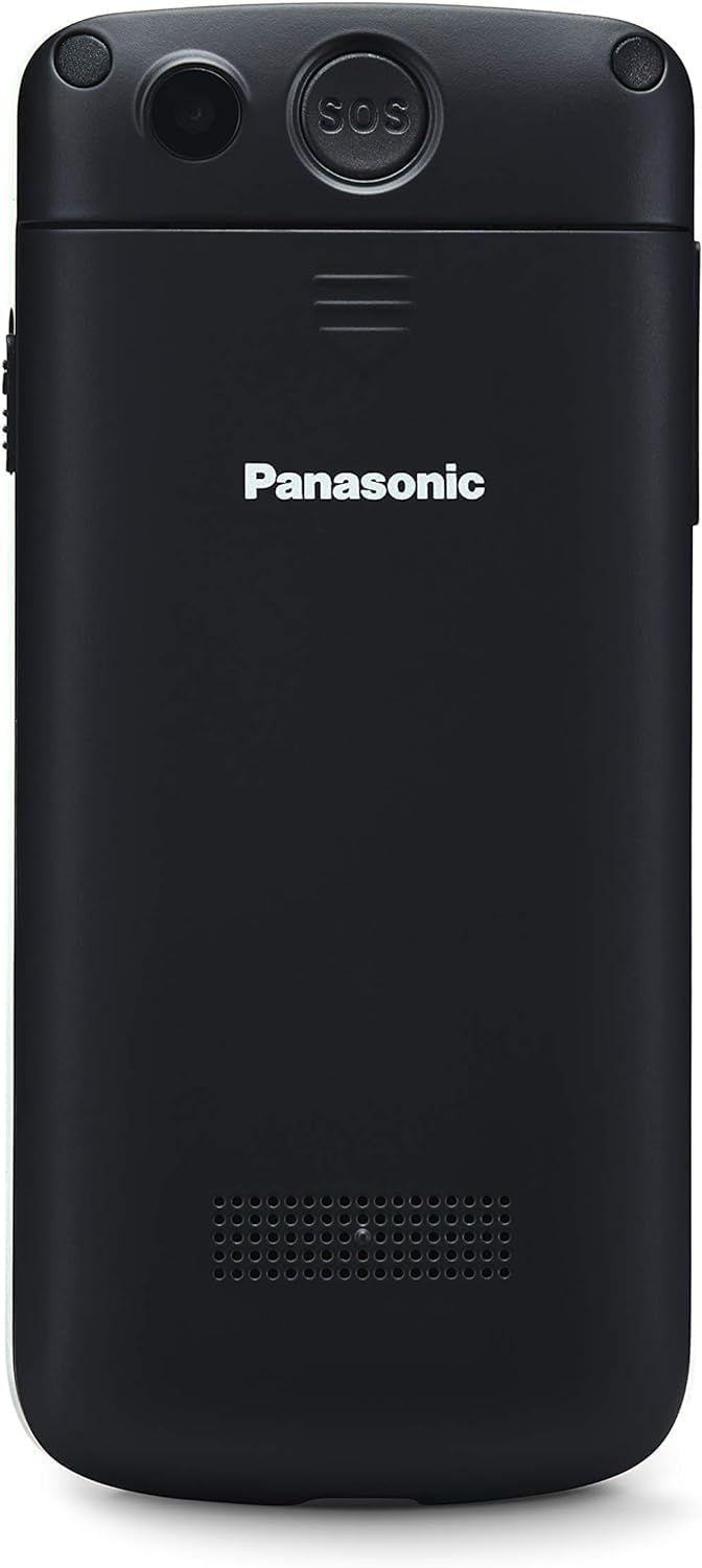Panasonic KX-TU110 łatwy w użyciu telefon komórkowy (połączenia priorytetowe, jasny, kolorowy wyświetlacz TFT LCD, duże przyciski, dioda LED), czarny
