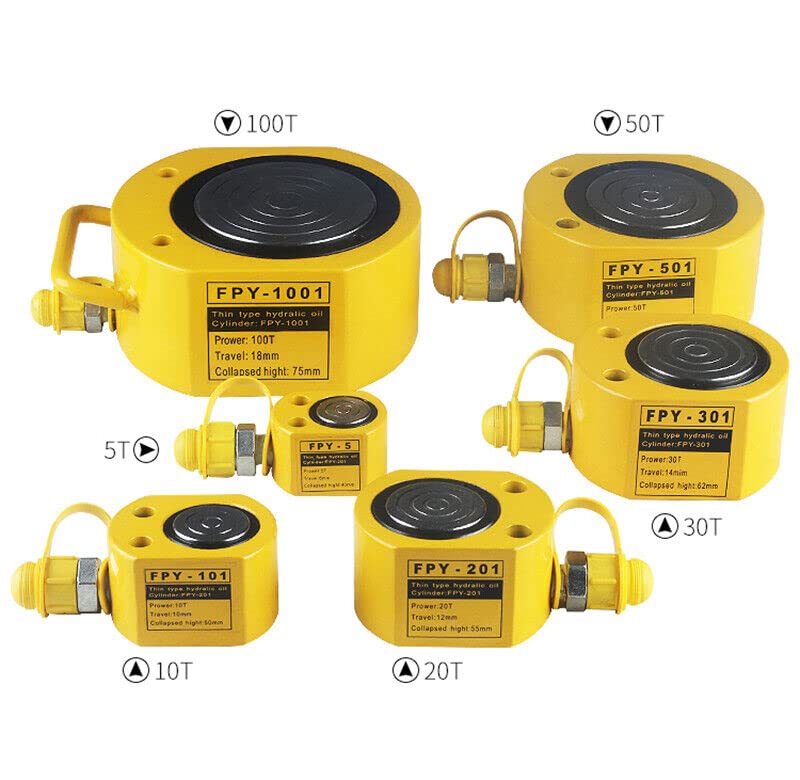 Ultra-Thin Hydraulic Lifting Jack Portable Separate Hydraulic Booster Hydrocylinder (100T)