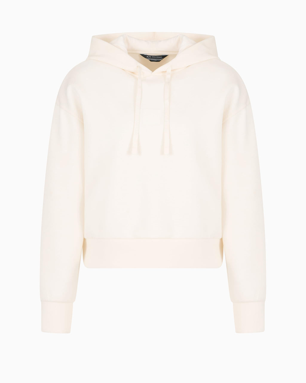 Armani Exchange Blue Edition, Sustainable, Patch Logo Sudadera con Capucha, ISO, S para Mujer