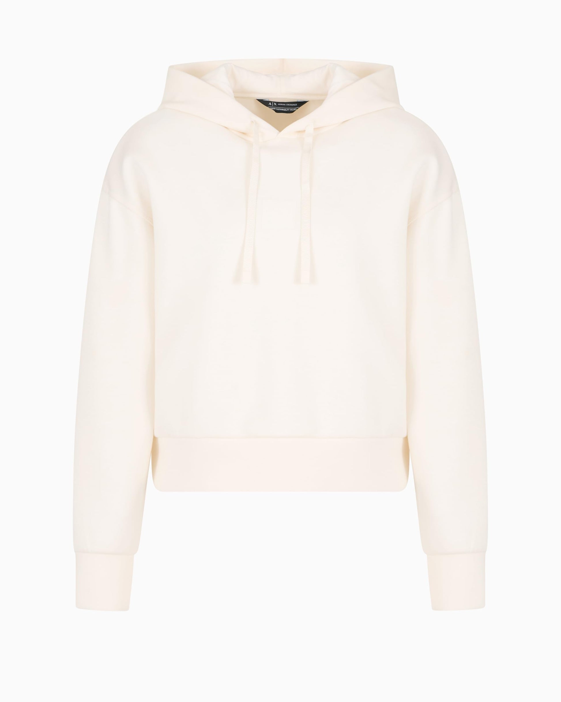 Armani Exchange Blue Edition, Sustainable, Patch Logo Sudadera con Capucha, ISO, S para Mujer