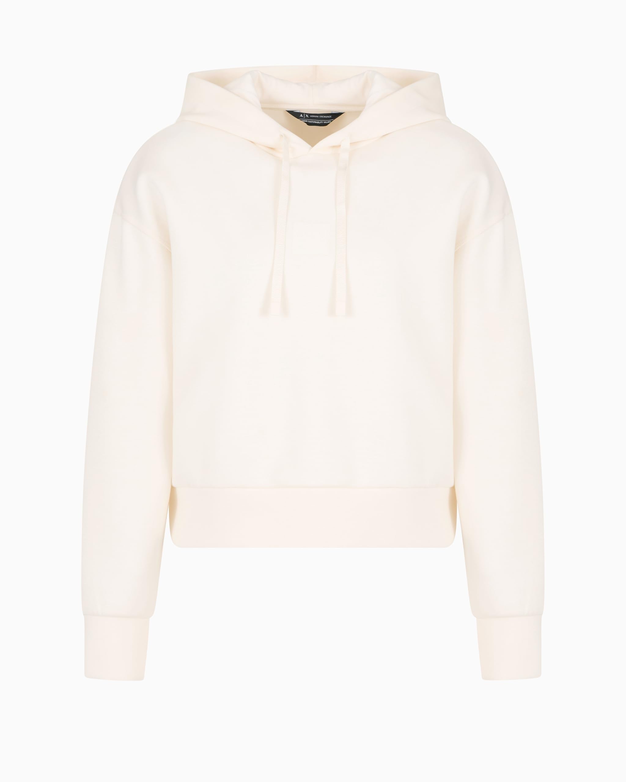 Armani Exchange Blue Edition, Sustainable, Patch Logo Sudadera con Capucha, ISO, S para Mujer