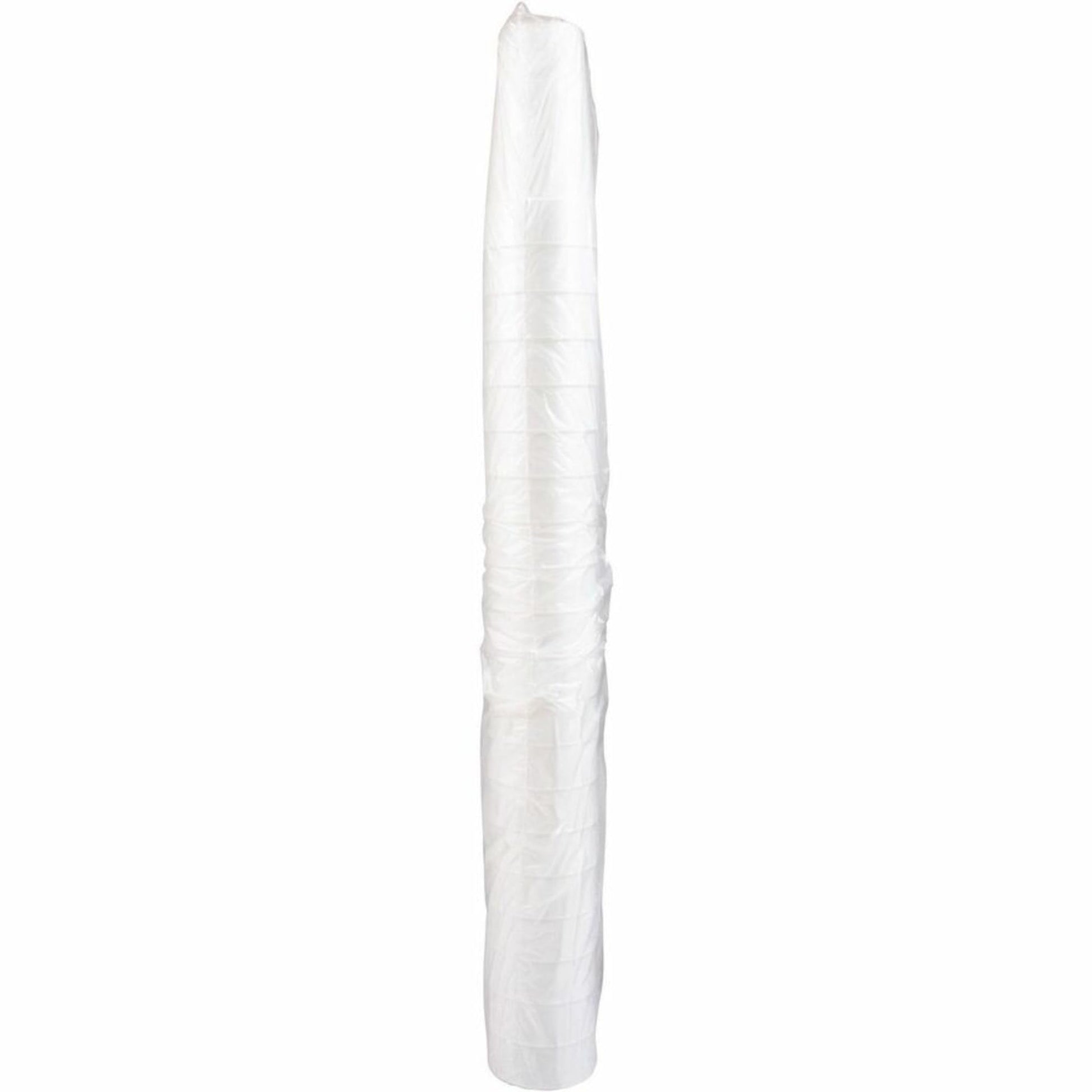 DART 24J16 Drink Foam Cups, Hot/Cold, 24oz, White, 25 Per Bag (Case of 20 Bags) (DCC24J16)