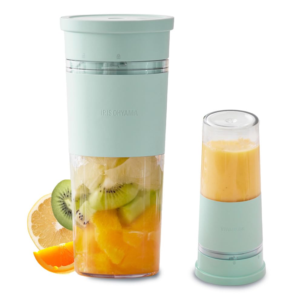 IRIS OHYAMA Blender Wireless Blender Blender Hand Blender Small Easy Clean Break Ice Can Be Used Anywhere Blended Fruit Mocha Lightweight USB Cable Compatible with Type