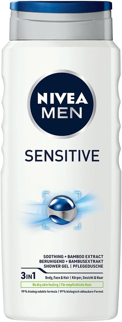 NIVEA MEN Sensitive Łagodzący żel pod prysznic dla mężczyzn 500 ml