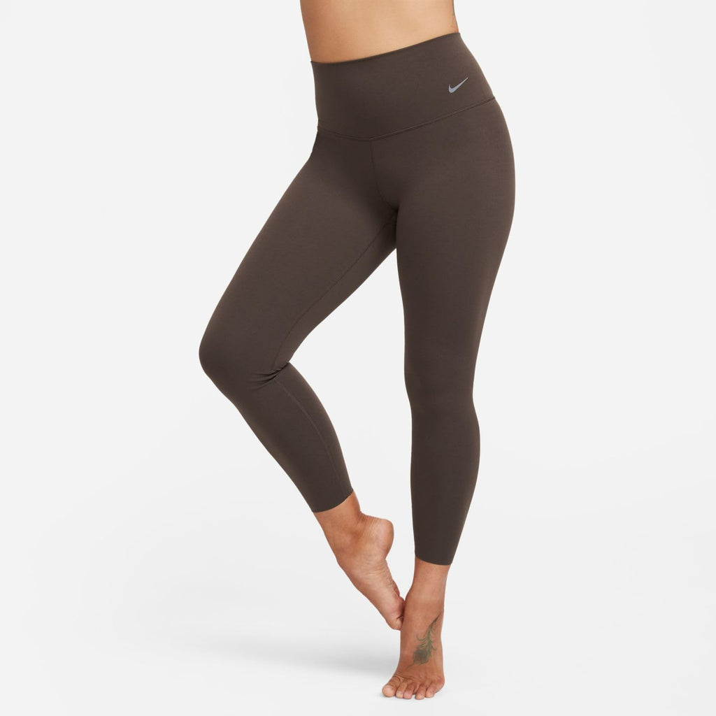NIKE W NK DF ZENVY HR 7/8 TGHT Leggings, Barroco Marrón/Negro, M para Mujer