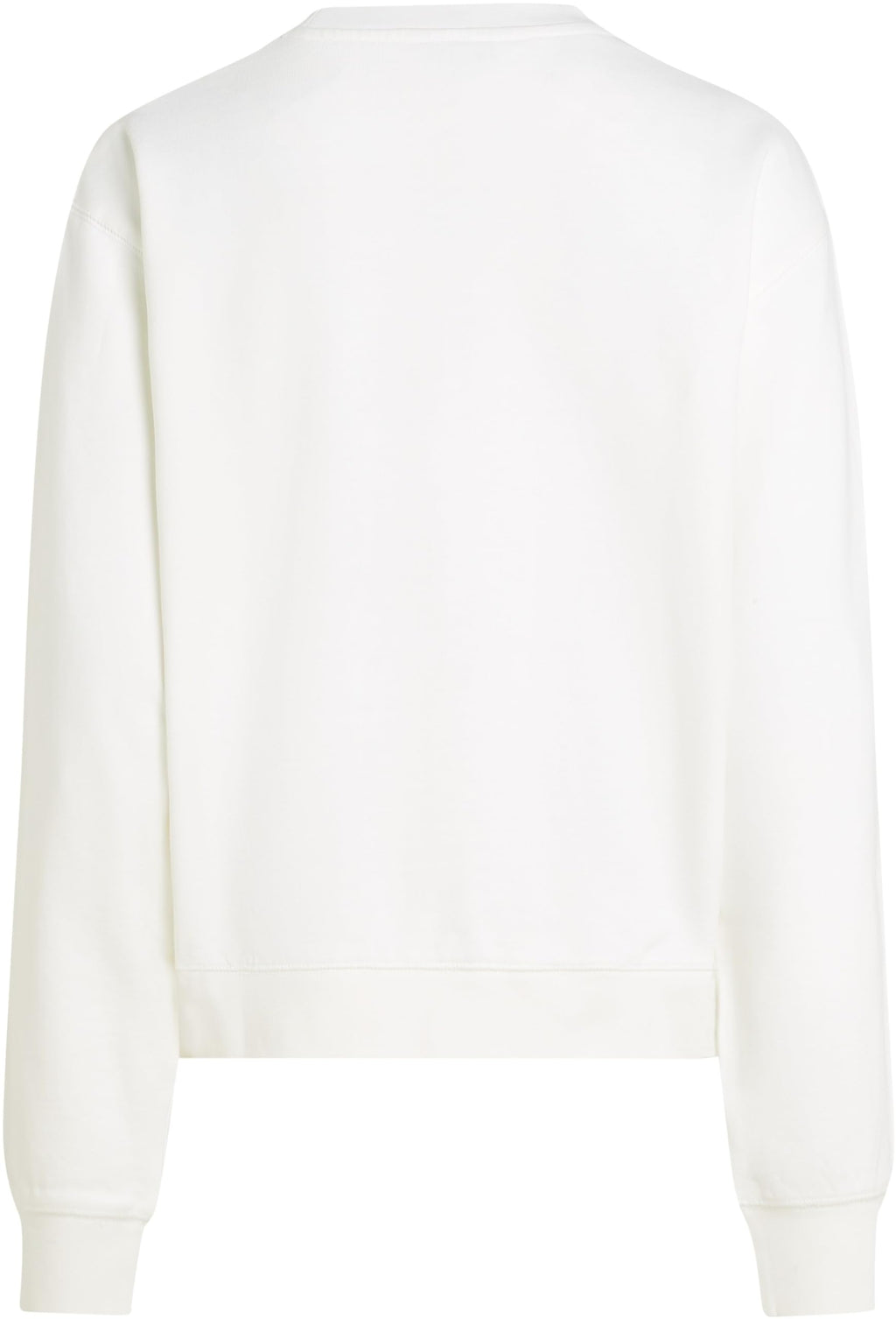 Tommy Hilfiger Sudadera Mujer Script de algodón, Blanco (Ecru), S