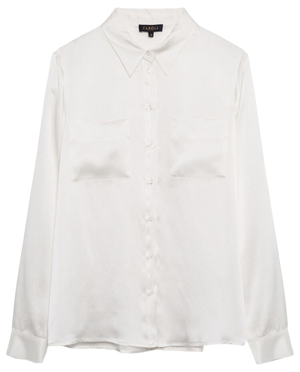 Caroll SK000-JEANNEB Camisa, Blanco, 40 para Mujer