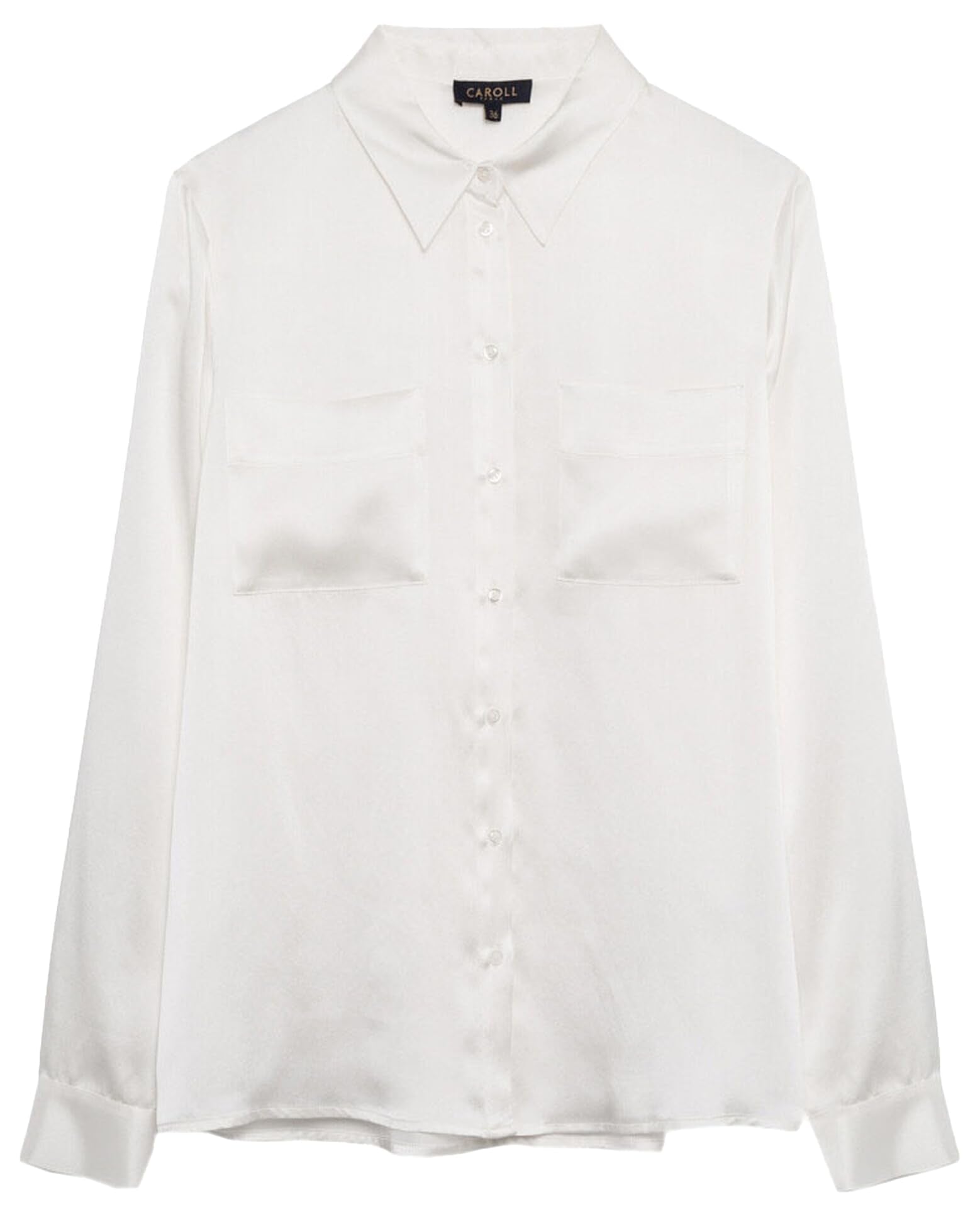 Caroll SK000-JEANNEB Camisa, Blanco, 40 para Mujer