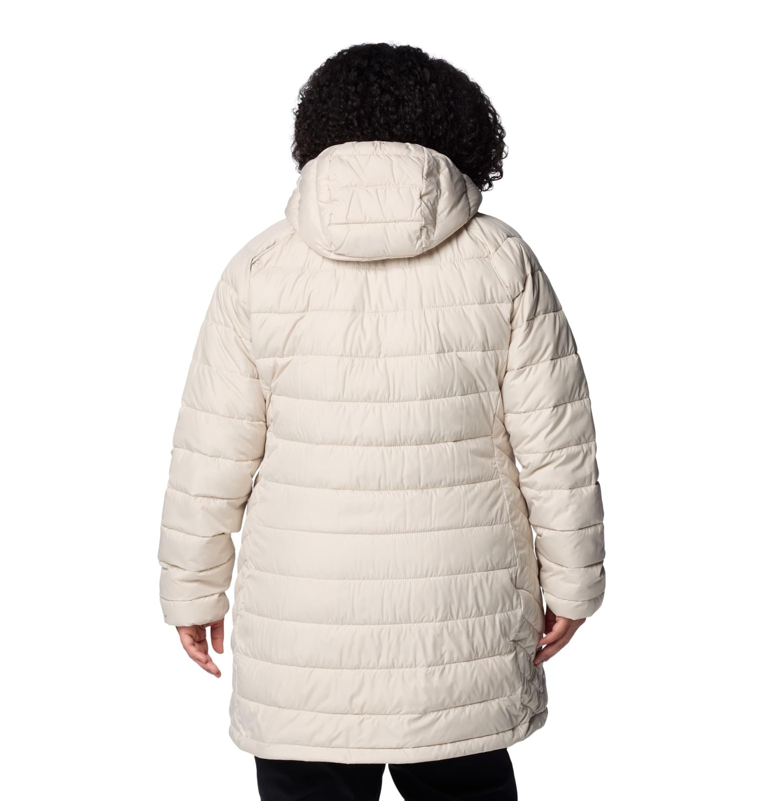 Columbia Powder Lite II Chaqueta de Largo Medio, Forro Reflectante, Tejido Resistente al Agua, Bolsillo Interior Seguro, Bolsillos de Mano con Cremallera, Cremallera Frontal Central de 2 Vías - Mujer