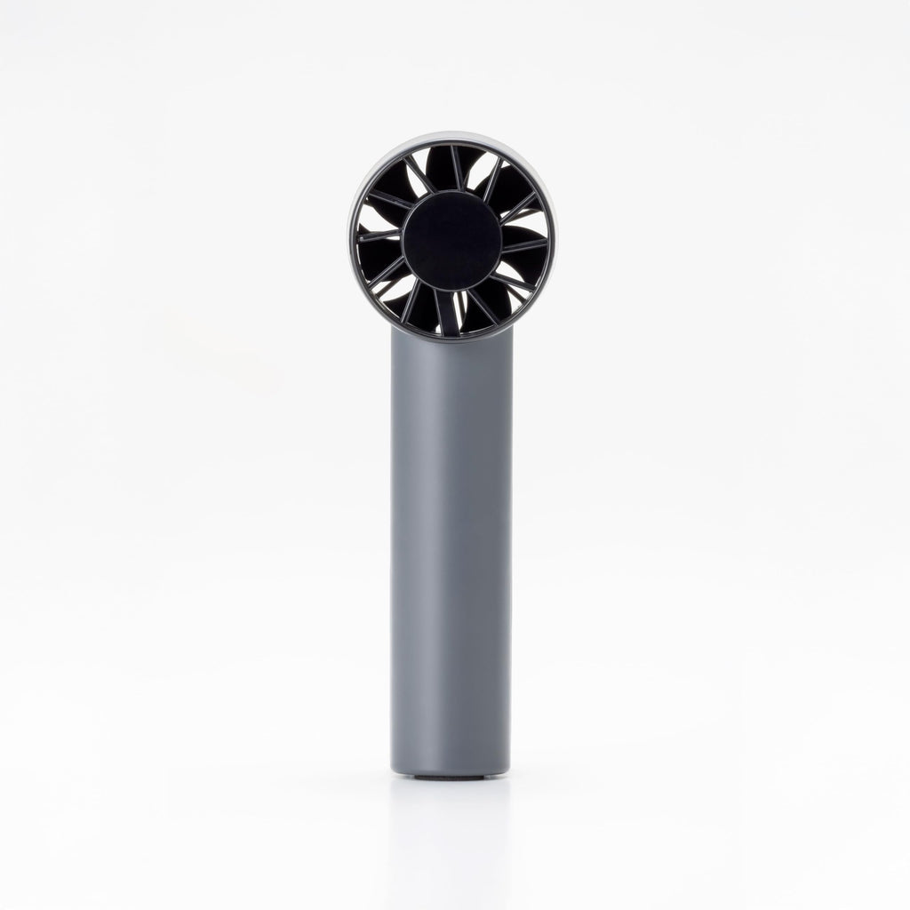 Topland Handy Fan Portable Fan, Small, Powerful, Display, Display, Carabiner Included, USB Charging, Type-C (Dark Gray) SF-HF25DG