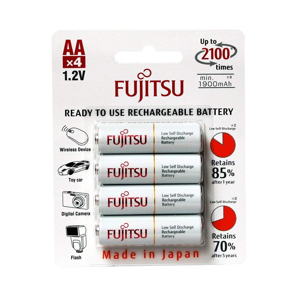 Fujitsu nickel-metal hydride rechargeable battery (blister pack) AA 1.2V 4-pack HR-3UTC (4B)