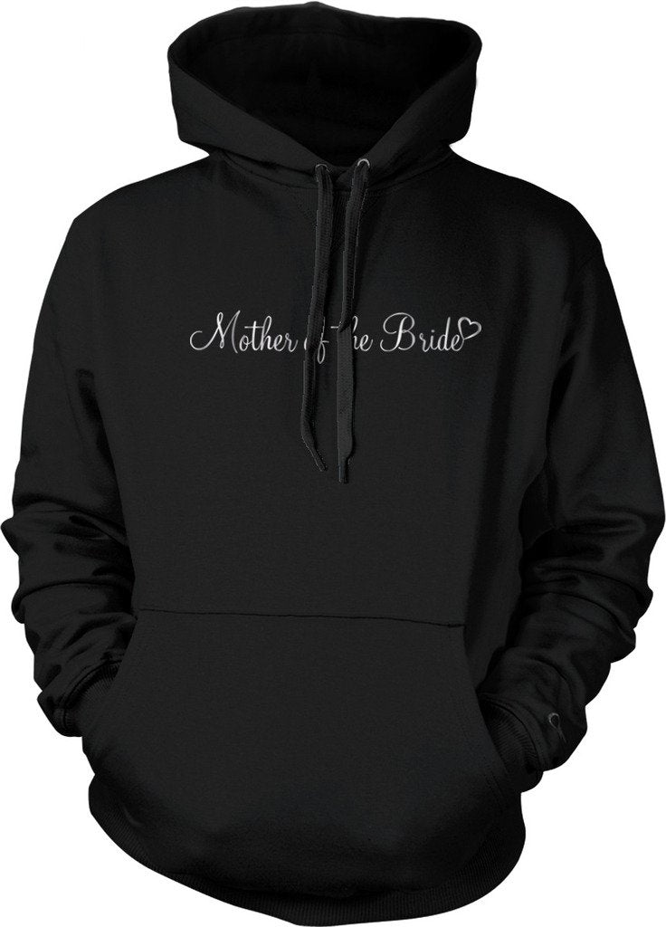 NOFO Clothing Co Metallic Silver Mother of The Bride, Wedding Hooded Sweatshirt