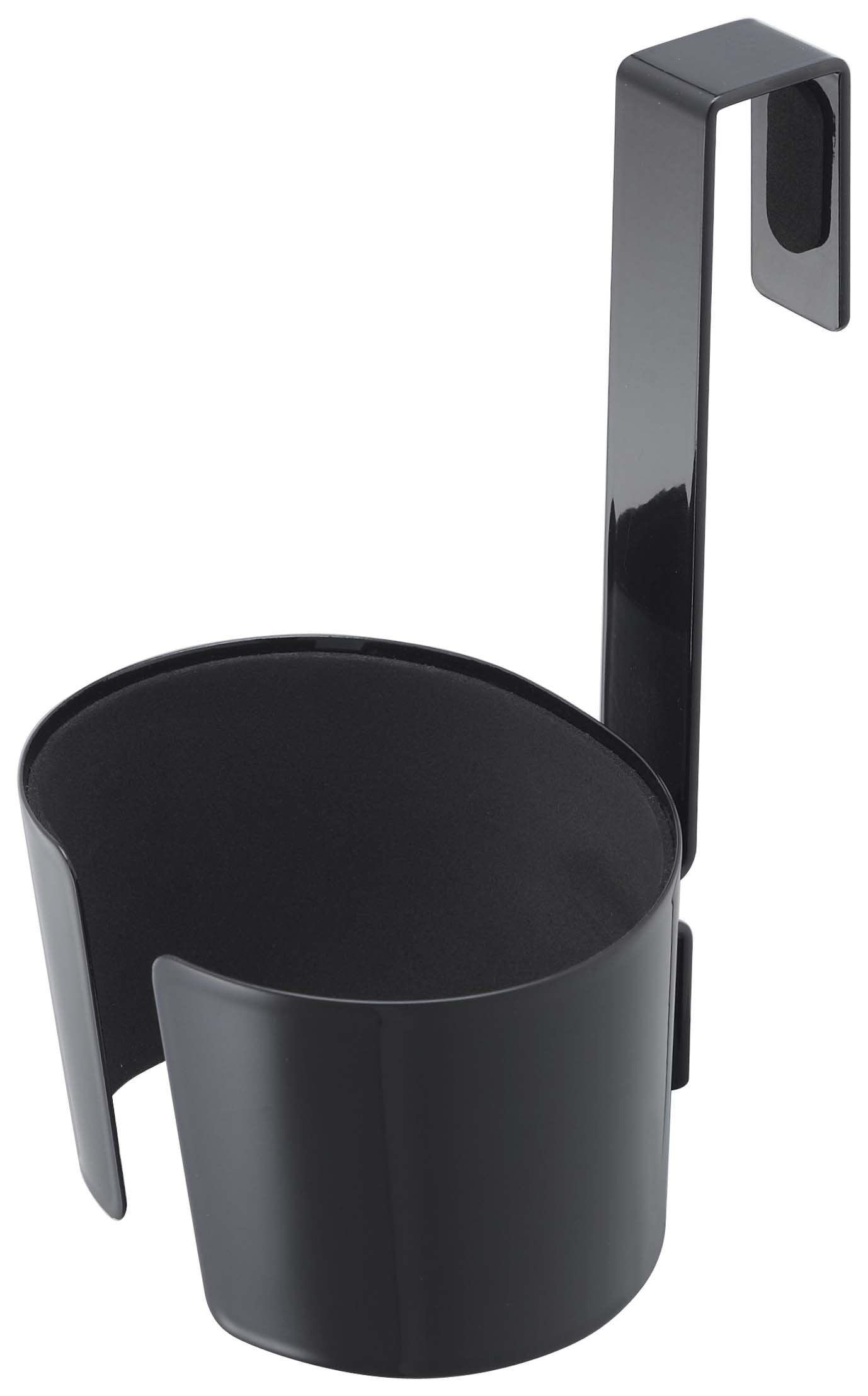 Yamazaki 7582 Dryer Holder, Black, Approx. W 3.9 x D 4.7 x H 5.9 inches (10 x 12 x 15 cm), For Dryer Storage, Neatly Stores Cords
