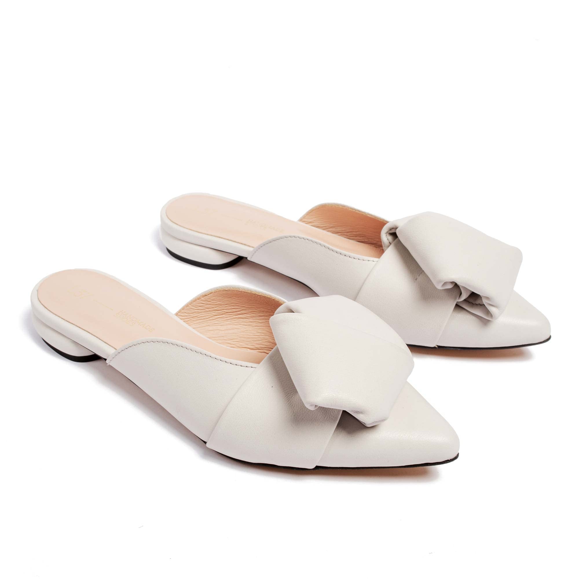 L37 HANDMADE SHOES La Playa, Sandalia Mujer, Blanco, 37 EU