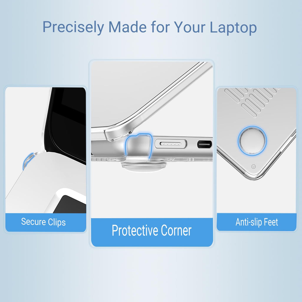 MOSISO Compatible with MacBook Air 13 inch Case M5 2026 M4 M3 M2 2025-2022