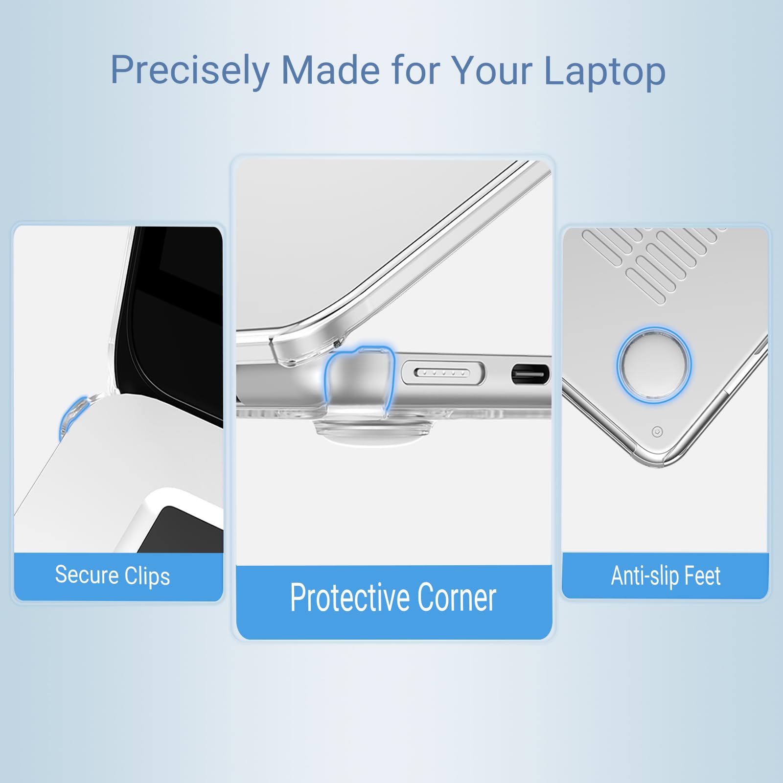 MOSISO Compatible with MacBook Air 13 inch Case M5 2026 M4 M3 M2 2025-2022